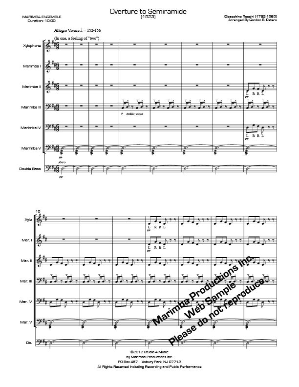 Overture to Semiramide (Rossini/arr. Gordon Peters) - Image 2
