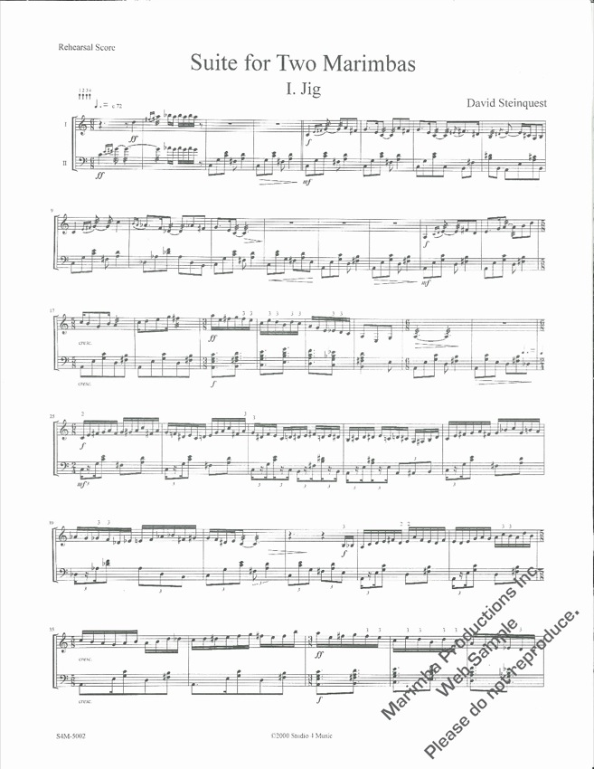 Suite for Two Marimbas - Image 2