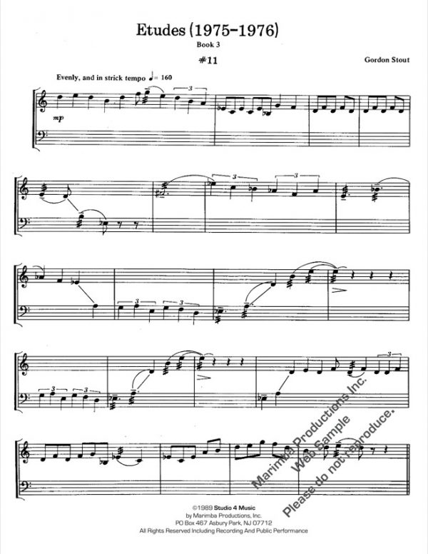 Etudes for Marimba, Book 3 - Image 3