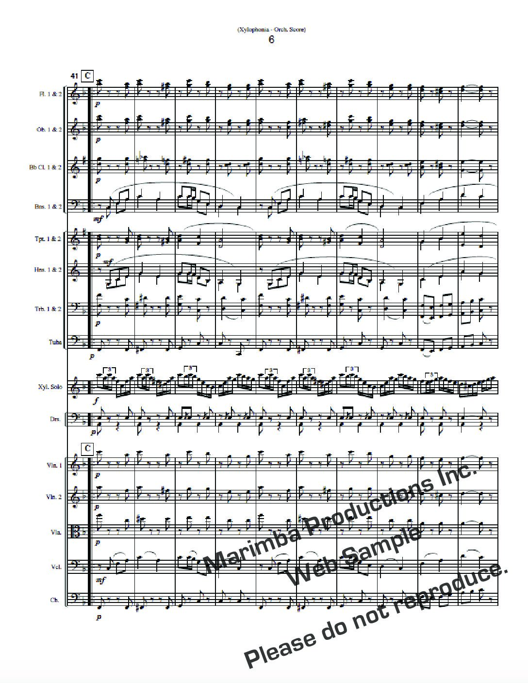 Xylophonia Orch Excerpt